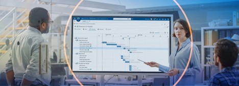 A design team plans a project timeline on 3DEXPERIENCE ENOVIA